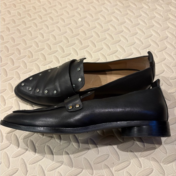 Joie Tifferson women’s leather studded loafers black 39.5 9 9.5 - Picture 4 of 8